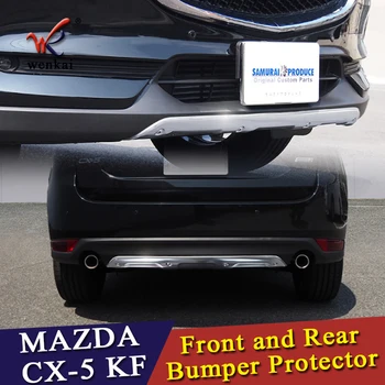 VILJAMAS 304 Nerūdijančio plieno, Priekinis ir Galinis Bamperis Raštas Plokštės Palangė Apsaugas Mazda CX-5 CX5 KF 2017 2018