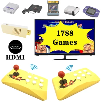 HDMI Belaidžio Retro Arcade Žaidimų Konsolės Manipuliatorių su 1788 Built-in Žaidimai, Arcade Žaidimai Snes Už Genesis Ne