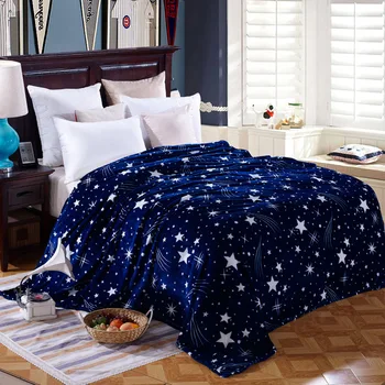 2020 Star star lova, antklodė, 200x230 cm, didelio tankio suede antklodė sofa / lova, gali būti naudojamas.