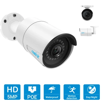 Reolink 4MP 5MP Kamera, Sistema 8ch PoE NVR&4 PoE IP Kameros Kulka Lauko HD Vaizdo Stebėjimo Komplektas, 2TB HDD RLK8-410B4