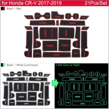 Anti-slydimo Durų Gumos Puodelio, Pagalvėlės Honda CRV CR-V, CR V 5th Gen V 2017~2018 2019 Groove Motina Interjero Automobilių Reikmenys telefono