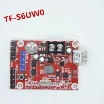 TF-S6UW0 wifi LED valdiklis kortelė ateina su 1*HUB08 & 2*HUB12 USB+WIFI palaiko Vieną & Dual spalvų LED Modulis P10 P4.75 P7.62