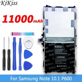 11000mAh Bateriją, Skirtą Samsung GALAXY Note 10.1 SM P600 P601 P605 P607 T520 T525 P602 T8220E T8220C Tablet Li-jonų Polimerų Baterija