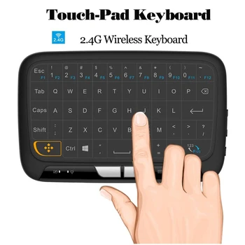 KuWFi Mini Belaidė Klaviatūra, Pilnas Touch Klaviatūra 2.4 G Bevielio Virtuali Klaviatūra, Touchpad Pelėms PC/Laptop/Mac