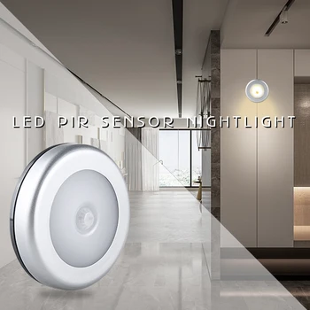 PIR Belaidžio Lempa su baterijomis, LED Pagal Kabineto Šviesa Virtuvėje, Judesio Jutiklis Spinta Spinta LED Laiptų Apšvietimas Lengva Įdiegti