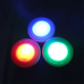 RGB 12 Spalvų LED Pagal Kabineto Šviesos Puck Šviesos Baterija Naktį Lempos Spinta Spinta Spinta, Vitrina Virtuvė