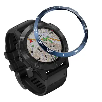 Nerūdijančio Plieno smartwatch Padengti Garmin Fenix 6x /6xPro/6X Safyras Rinkimo Bezel Žiedas Klijų AntiScratch apsaugoti metalo atveju