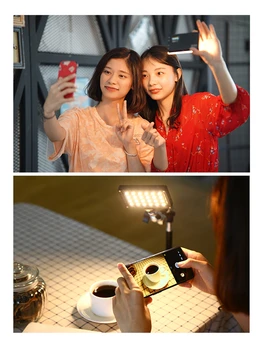 Viltrox RB08 Mini LED Vaizdo Šviesos Nešiojamas Fotoaparatas Šviesos Kolegijos 2500K~8500K Bi-Color CRI95+ įmontuota baterija skirta DSLR Kamera