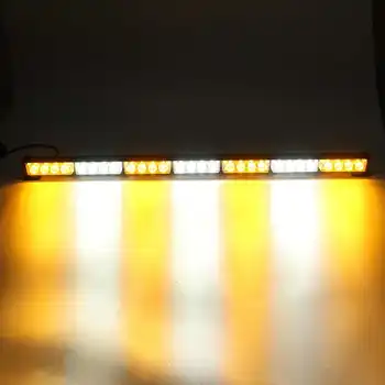 Automobilių Sunkvežimių 12v 28 LED Gintaro Keturių Pusės Eismo Patarėjas Strobe Šviesos Avarinis Flash Lightbar Universali Transporto Įspėjamoji Lemputė Baras