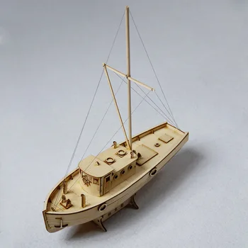Mediniai Buriavimo NXOS žvejybos laivų Statybos Rinkiniai Laivo Modelį, Medinis Burlaivis Žaislai Modelis Sumontuoti Mediniai Rinkinys 