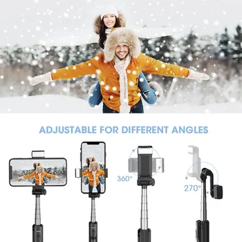 Mpow 3 in 1 Selfie Stick Trikojo Universal Bluetooth Selfie Lazdelės Su Nuotolinio Valdymo 3 Lygio Užpildykite Šviesa 