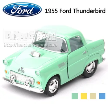 Aukštos Modeliavimas Išskirtinį Modelį, Žaislai KiNSMART Automobilių Stilius 1955 Ford Thunderbird Modelis 1:40 Lydinio Sport 