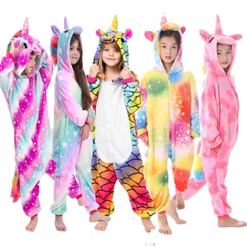Žiemos Berniukai Dygsnio Pajama enfant Vaikai Cosplay Sleepwear Oneise Vaikų Mergaičių 