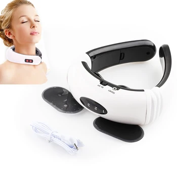 Elektros Kaklo masažo priemonės gimdos kaklelio Stuburo gydymo Atsipalaiduoti elektromagnetinio smūgio impulsas gimdos kaklelio fizioterapija Massager