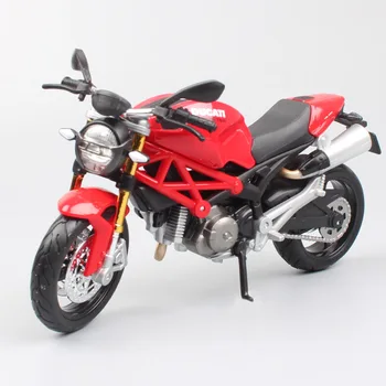 Vaikai berniukai Maisto Surinkimo linijos 1:12 svarstyklės Ducati Monster 696 motociklo modeliavimo Diecasts & Žaislinės Transporto priemonės 
