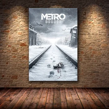 Metro Išėjimo Žaidimo Plakato Meno Kūrinius, Drobė, Tapyba Sienos Menas Šiaurės Apdailos Namų Modernus Plakatas Kambarį Spausdinti Nuotraukas