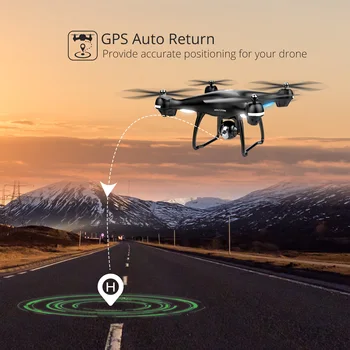 Šventosios Akmens HS100 GPS Drone Su 1080P 720P HD Kamera FPV Wifi 120° FOV Plataus Kampo RC Sraigtasparnis Quadrocopter Fotoaparato RC Drones