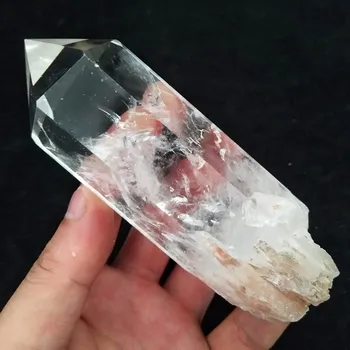 Natūralus kvarco kristalas lazdelė taško feng akmens shui akmens gijimą, kristalai lazdelė chakra energijos