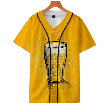 Alaus Burbulas Gėrimų 3D Atspausdintas Krepšinio marškinėlių Mada Moterims/Vyrams Atsitiktinis Vasaros Marškinėlius 2019 Karšto Pardavimo Madingų Drabužių Streetwear