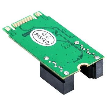 NGFF PCIe B+M klavišas 2 Port SATA 3.0 RAID Kortelės M. 2 dual SATA 6Gbps Adapteris RAID0 RAID1 su 7Pin SATA kabelis ASM1061R