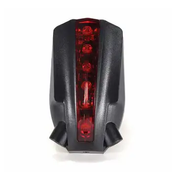 Vandeniui atsparus Galinis Dviračio Uodegos Šviesos 2 Lazerio + 5 LED Raudonos Šviesos 4 Modelio Mirksi Naktį Saugos Įspėjimas, Patvarus, Dviračių priedai