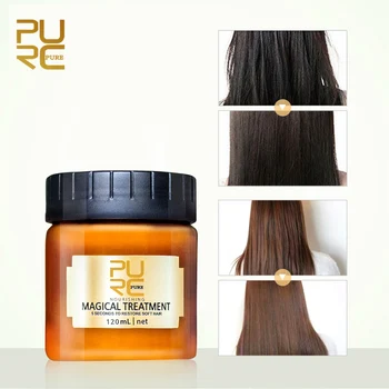 2vnt PURC plaukų kaukė greitai pakeisti plaukai blizga ir Maroko argano aliejaus plaukų priežiūros apsaugo pažeistus plaukus drėgmės plaukų priežiūrai 100ml