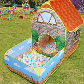 Sulankstoma vaikų žaisti namus, telšių nešiojamų sodo namas ball pool vaikų žaislas slaptą bazę patalpų lauko žaidimų namas
