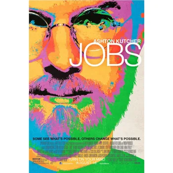 Custom Steve Jobs plakatus Drobės audinys Audinys Sienos Plakatas Plakatas Spausdinimo Šilko Audinys Aukštos Kokybės 3D Spausdinti