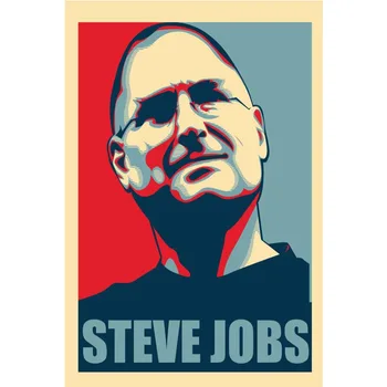 Custom Steve Jobs plakatus Drobės audinys Audinys Sienos Plakatas Plakatas Spausdinimo Šilko Audinys Aukštos Kokybės 3D Spausdinti