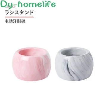 Japonų stiliaus marmuro elektros dantų šepetėlį turėtojas, dantų šepetėlį turėtojas, keramikos, vonios reikmenys papuošalų laikymo dėžutė