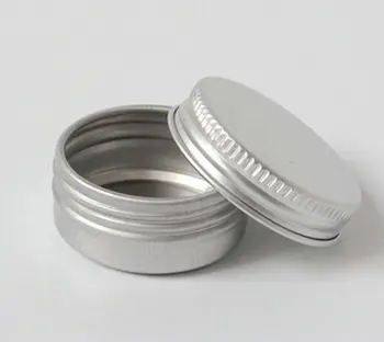 100VNT 10g/ml Tuščias Aliuminio Indeliai Daugkartiniai Imties Pakuočių Konteineriai Užsukamu