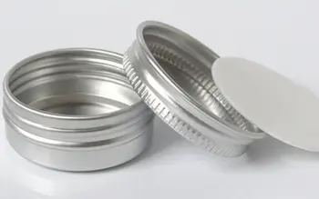 100VNT 10g/ml Tuščias Aliuminio Indeliai Daugkartiniai Imties Pakuočių Konteineriai Užsukamu