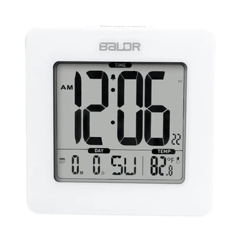 Baldr Skaitmeninis Laikrodis Termometras LCD Apšvietimas Kalendorius Patalpų Temperatūros Matuoklis Žiūrėti Stalas Atidėjimo Laikmatis Vaikams, Stalo Laikrodis