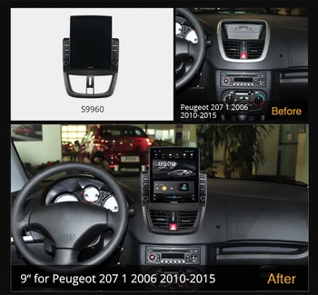 Ownice Android 10.0 už Peugeot 207 1 2006 2010 - Automobilio Radijas Auto Multimedia Vaizdo Garso GPS Grotuvas galvos Vienetas 4G LTE