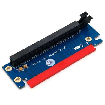 PCI Express 16x Riser Card PCIe vaizdo korta pci-e stiprintuvas kortelės 90 laipsnių stačiu Kampu Stovo Adapteris Kortelę 1U 2U priimančiosios