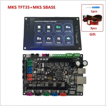 MKS SBASE + MKS TFT35 lcd + MKS TFT WIFI + runout gijų jutiklis Smoothieboard 3D spausdintuvo plokštė + neliesti LCD ekranas
