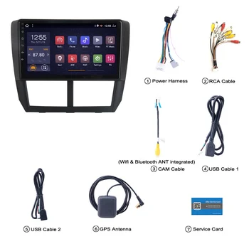 2G RAM 32G ROM Android 8.1 Automobilių DVD Multimedijos Grotuvas GPS Subaru Forester 2008-2012 radijas stereo navigacijos