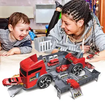 ABS Container Truck Modelis Žaislai Vaikams Diecasts Transporto priemonių modelių Kūrimo Rinkiniai Žaislas Vaikams Sunkvežimių surinkti Žaislai Berniukams Gimtadienio Dovana