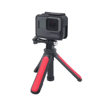 Selfie Stick Mini Trikojo Savarankiškai Nešiojamą Ištraukiamas Polių Monopodzie Stovėti Gopro HERO 9 8 7 6 5 Xiaoyi 4K Lite SJCAM Priedai