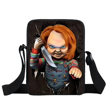 Siaubingas Košmaras Mini Krepšys Chucky Jason Fredis Pečių Maišą Moterų Rankinės Paauglių Crossbody Maišeliai Kelionės Bookbag
