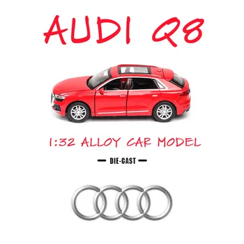 1:32 Audi Q8 Automobilio Modelį Lydinio Automobilių lydinio Žaislas Automobilio Modelį Traukti Atgal, Vaikų Žaislas Kolekcionuojamų Nemokamas Pristatymas