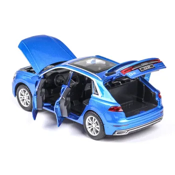 1:32 Audi Q8 Automobilio Modelį Lydinio Automobilių lydinio Žaislas Automobilio Modelį Traukti Atgal, Vaikų Žaislas Kolekcionuojamų Nemokamas Pristatymas