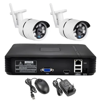 KERUI 1MP 4 Kanalų Belaidis NVR Fotoaparatą Sistema, Lauko CCTV Vaizdo IR-CUT Namų Saugumo Priežiūros Rinkinys