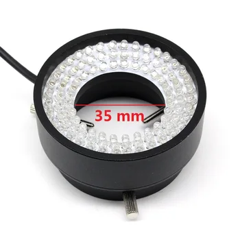 Pramonės Kamera CCD Matymo Šviesos Šaltinis Vidinis Skersmuo 50 mm 96 LED Žiedo Lempos Reguliuojamas Ryškumas Mikroskopo Apšvietimas