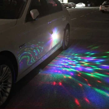 Automobilių Aksesuarų Mini Spalvinga Atmosfera Lengvųjų Automobilių Šalies Šviesos DJ, LED RGB Interjero Lempos Klubas, Diskoteka Magija Etape Poveikis