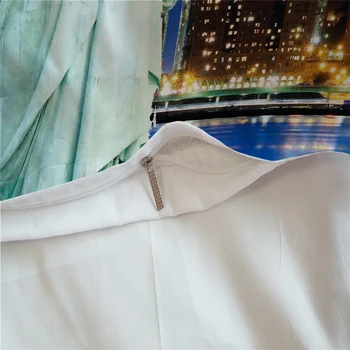 Nemokamas pristatymas Naujiena niujorko Miesto Peizažas Laisvės Statula Spausdinti Mėlyna Patalynės Komplektas Antklodė Antklode Padengti+Pagalvės užvalkalą MUMS AU EU Dydis