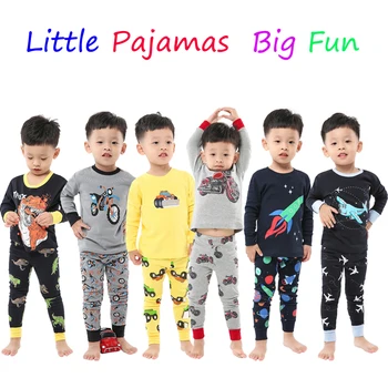 100 Medvilnės Visą Rankovės Medvilnės Berniukai Sleepwear Vaikai Lėktuvo Pižamos Vaikams, Kūdikių Mergaičių Naktiniai Marškiniai, Pižamos Pijama Unicornio Infantil Pijamas