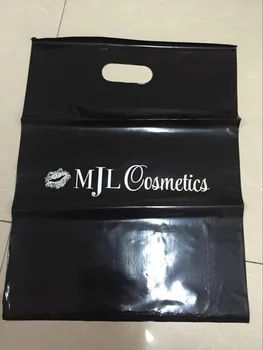 200PCS W25*H35cm(9.8' *13.8') pigūs spausdinimo logo padaryti iki plastikinių maišelių laišką užsakymą prekybos grandinės kosmetikos parduotuvėje atlikti maišelis
