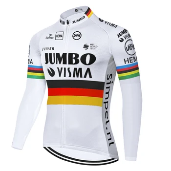 2021 m. Pavasarį, rudenį Jumbo Visma tenue cycliste homme MTB dviračių drabužiai Dėvėti spandex kelnes dviračių kelnės, kombinezonai su antkrūtiniais 12D dviračių triko
