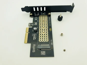 M. 2 NVMe SSD NGFF, KAD PCIE X4 Adapteris Pjesė Klavišą M Sąsajos plokštė Palaiko PCI Express 3.0 x4 2230-2280 Dydis m.2 FULL SPEED geras